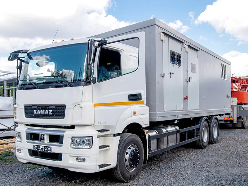 Транспортабельная котельная на автоплатформе