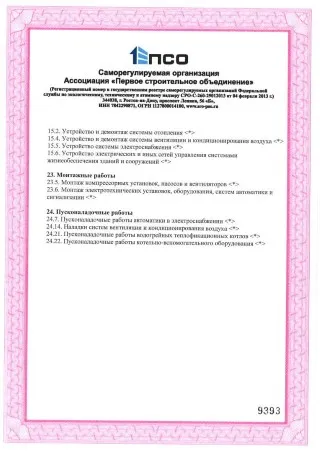 Свидетельство о страховании ответственности