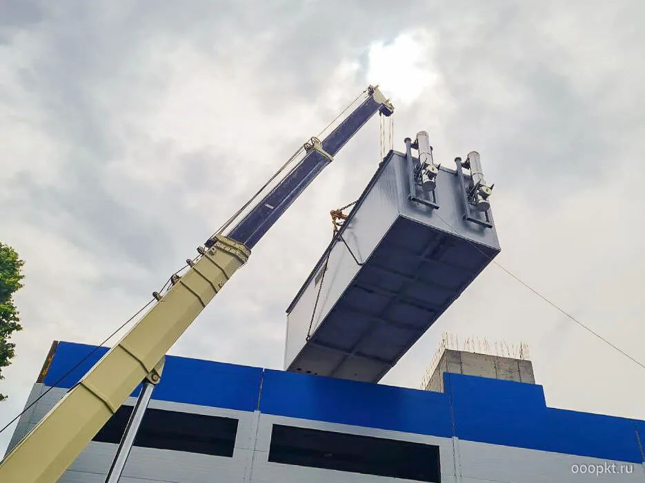 Крышная газовая котельная административного здания